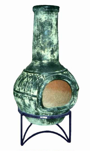 Green Gothic Chimenea