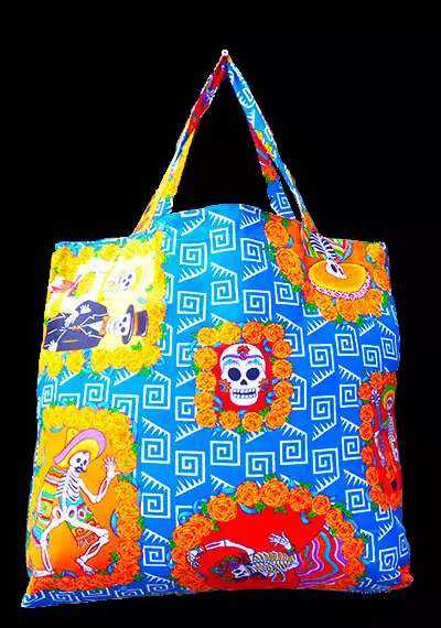 Coral Shopping Bag, Double Exposured Graphic Mexican Skull Bones and Exotic  Creepy Dead with Plants, Eco-Friendly Reusable Bag for Groceries Beach and  More, 15.5 X 14.5, Cream, by Ambesonne 