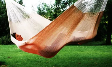 Natural cotton Mexican hammock