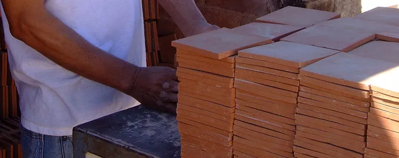 Preparing Handmade Mexican Tiles 4