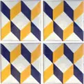 Cubico AZ Am Handmade Tile